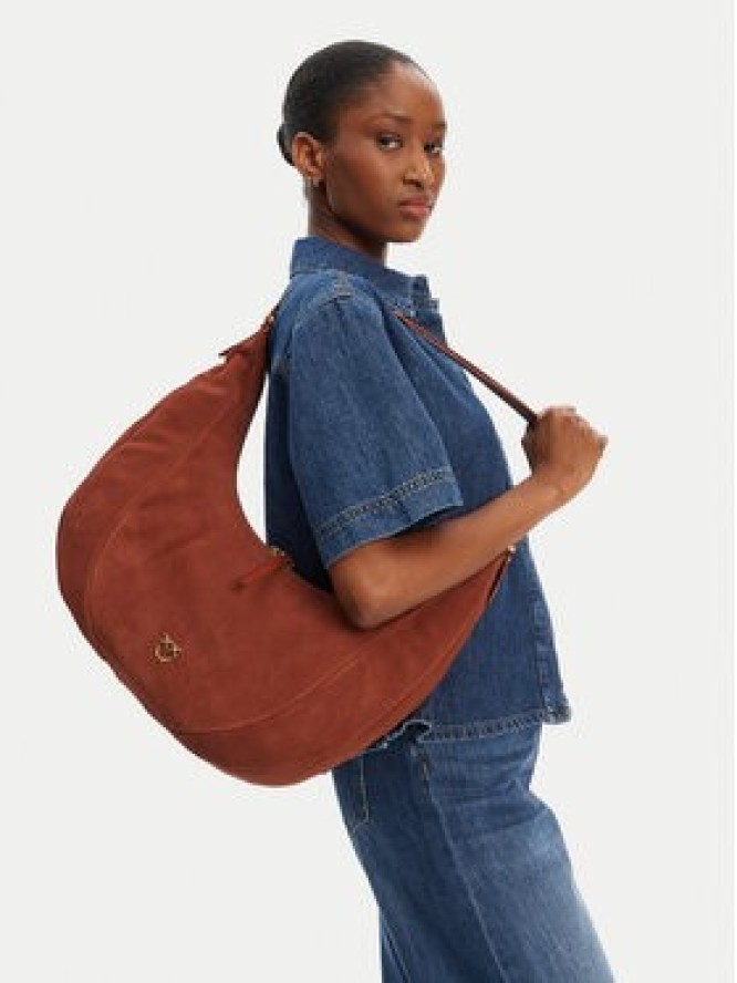 PINKO Torebka Slouchy Hobo Big PE 25 PLTT 104295 A29N Brązowy
