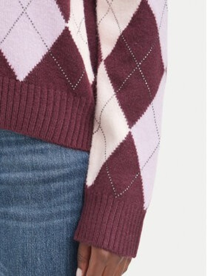 Guess Sweter W6BR48 Z1447 Bordowy Regular Fit