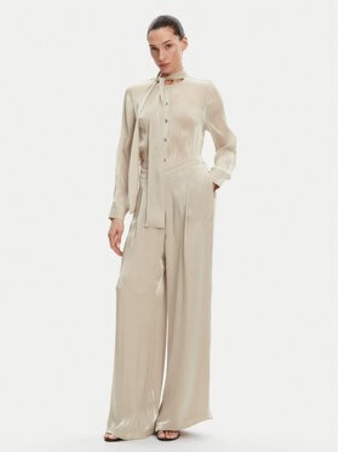 MICHAEL Michael Kors Spodnie palazzo MS430638BB Beżowy Wide Leg