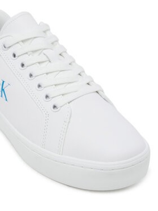 Calvin Klein Jeans Sneakersy Classic Cupsole Ru Patch Lth Wn YW0YW01845 Biały