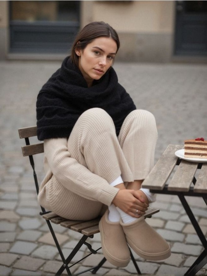 Komin ze strukturalnym wzorem - czarny