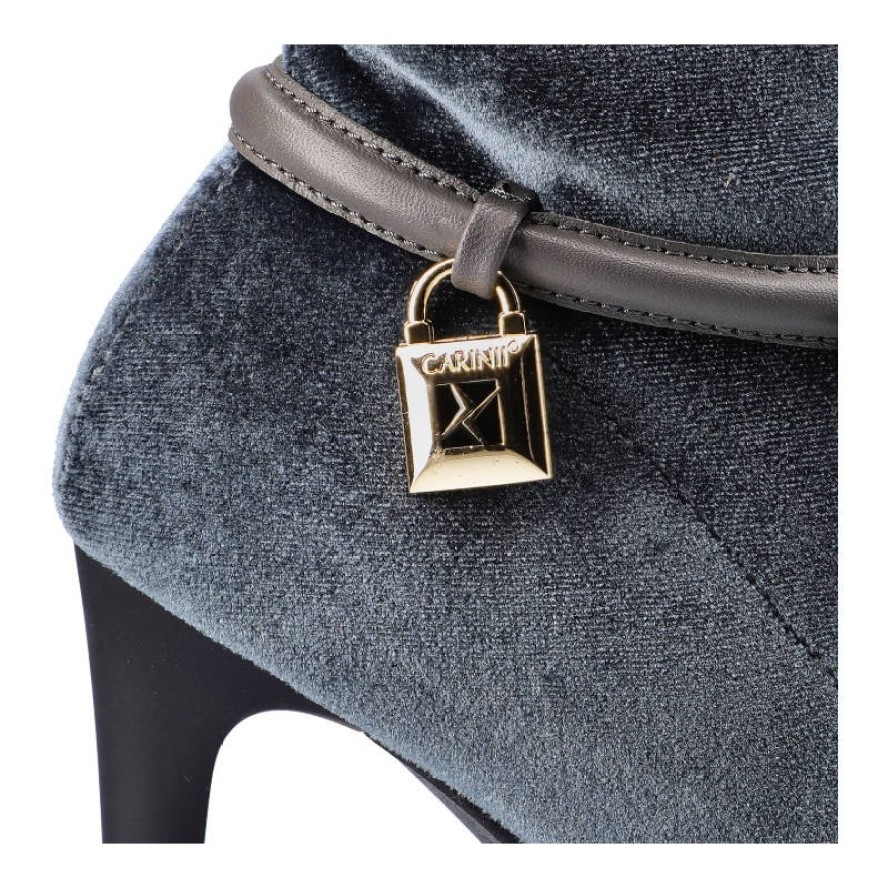 Szare Muszkieterki Damskie Carinii Stylowe Obuwie