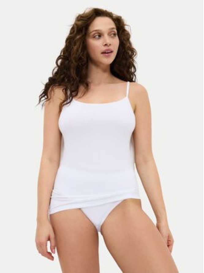 Triumph Top Sense Of Cotton 10224958 Biały Slim Fit