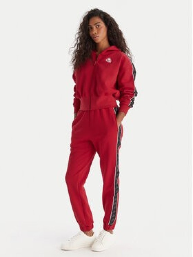 Kappa Spodnie dresowe Banda Adina 311M8HW Czerwony Regular Fit