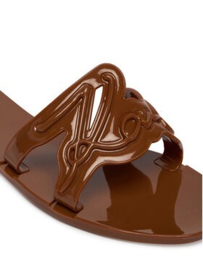 KARL LAGERFELD Klapki Jelly KL80008 Brązowy