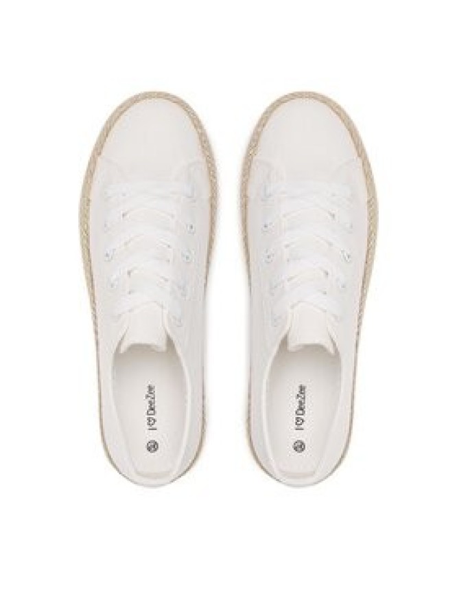 DeeZee Espadryle WS19130-3 Biały