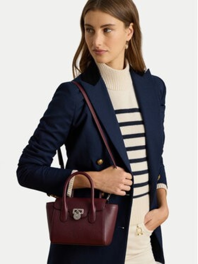 LAUREN RALPH LAUREN Torebka Small Tanner 431969349009 Bordowy