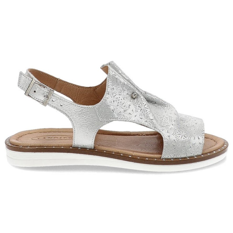 Białe Sandały Lanqier Wygodne Buty Damskie