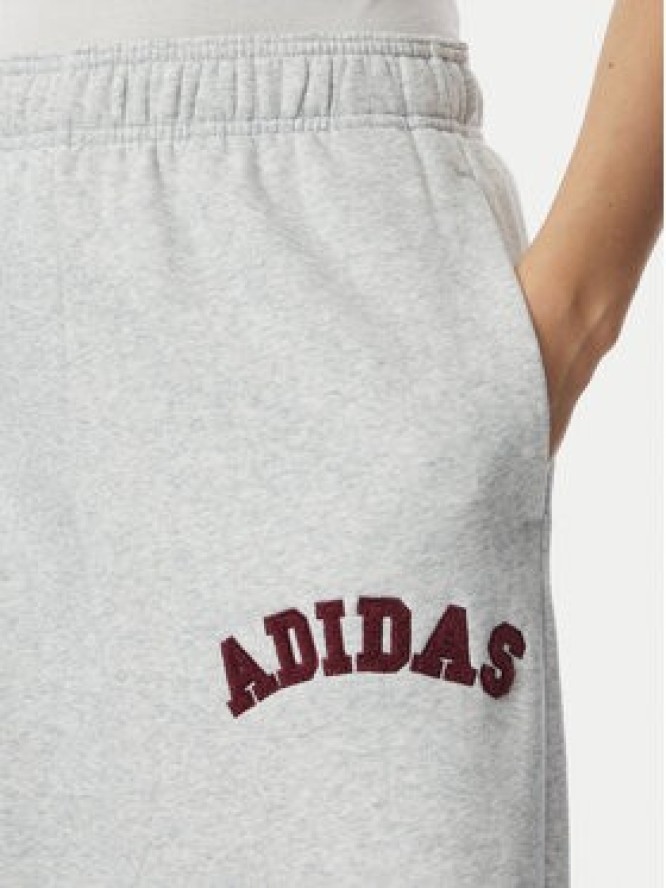 adidas Spodnie dresowe Adidas Damskie 3-Stripes KU0333 Szary Loose Fit