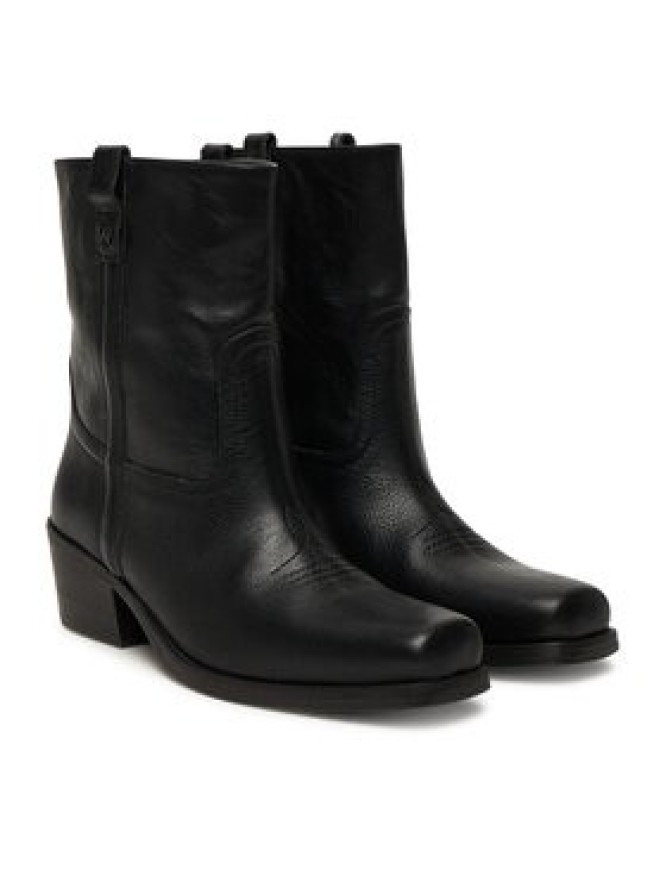 Weekend Max Mara Botki Ranch 2525796034600 Czarny