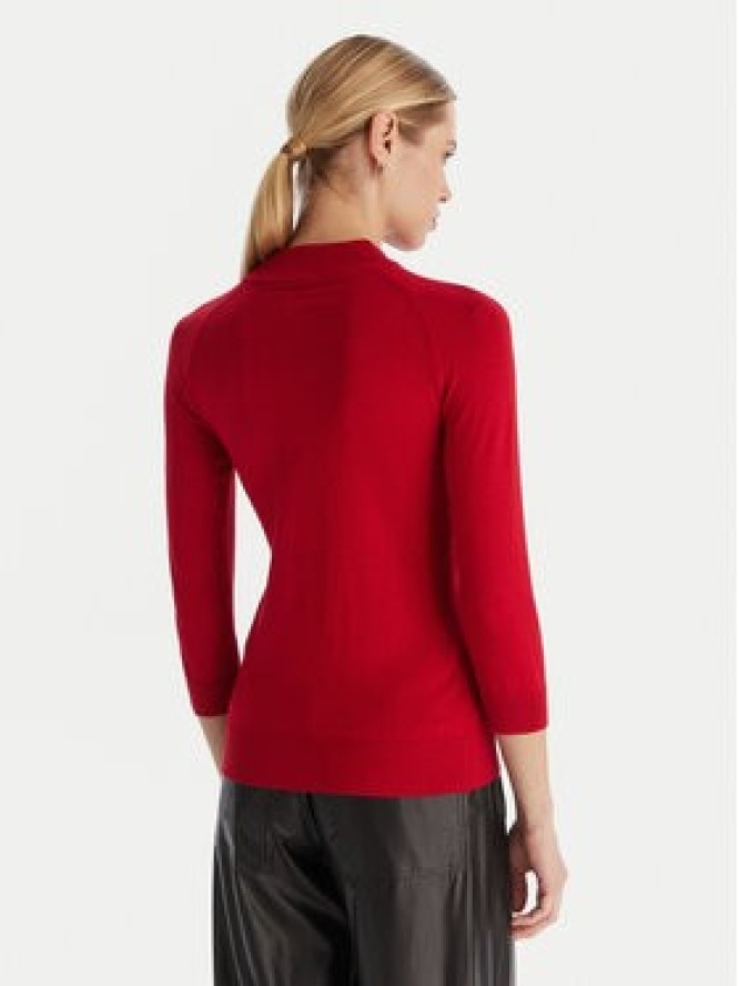 ACCESS FASHION Golf 54-8072 Czerwony Slim Fit