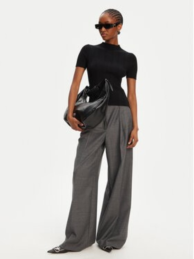 HUGO Sweter Sarphapilk 50542598 Czarny Slim Fit