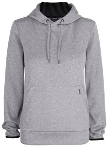 clique Oakdale Women damska bluza z kapturem funkcjonalna szary melanż