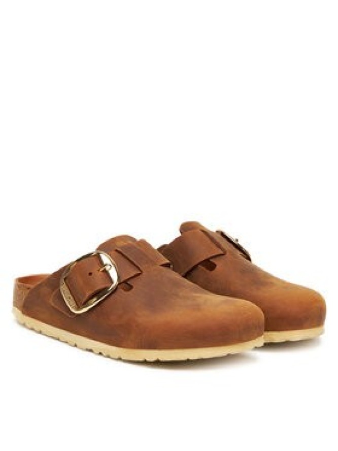 Birkenstock Klapki Boston Big Buckle Hex 1030446 Brązowy