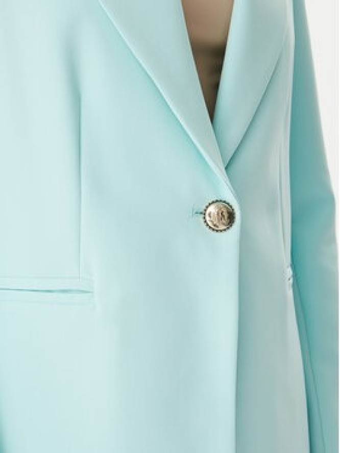 Maryley Marynarka 26EB187/43AC Turkusowy Regular Fit