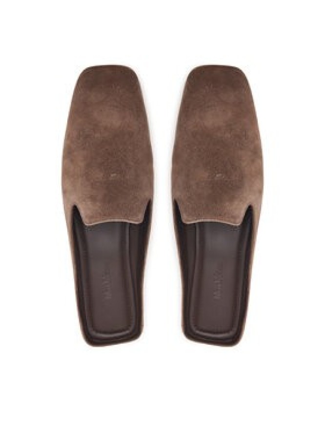 Max Mara Klapki Tessile 2624526051 Brązowy