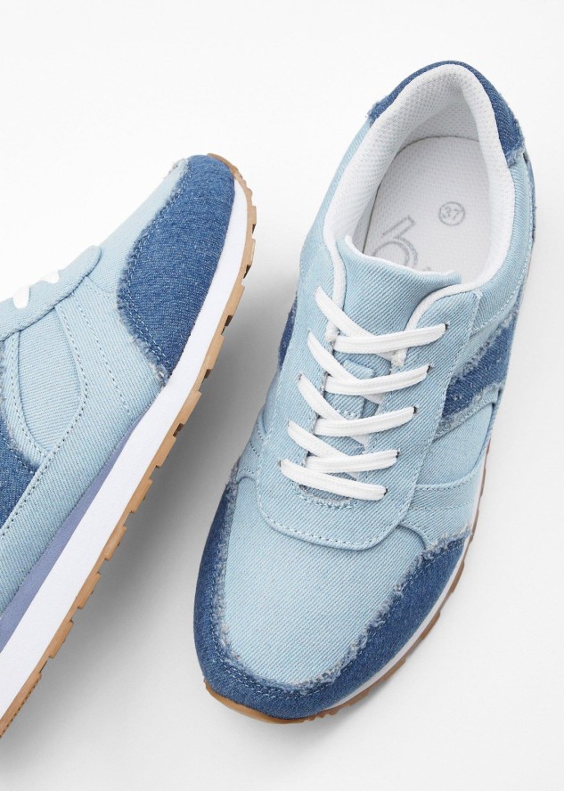 Sneakersy ze wstawką z siateczki