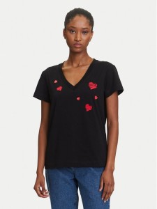 KARL LAGERFELD T-Shirt A3W17017 Czarny Regular Fit