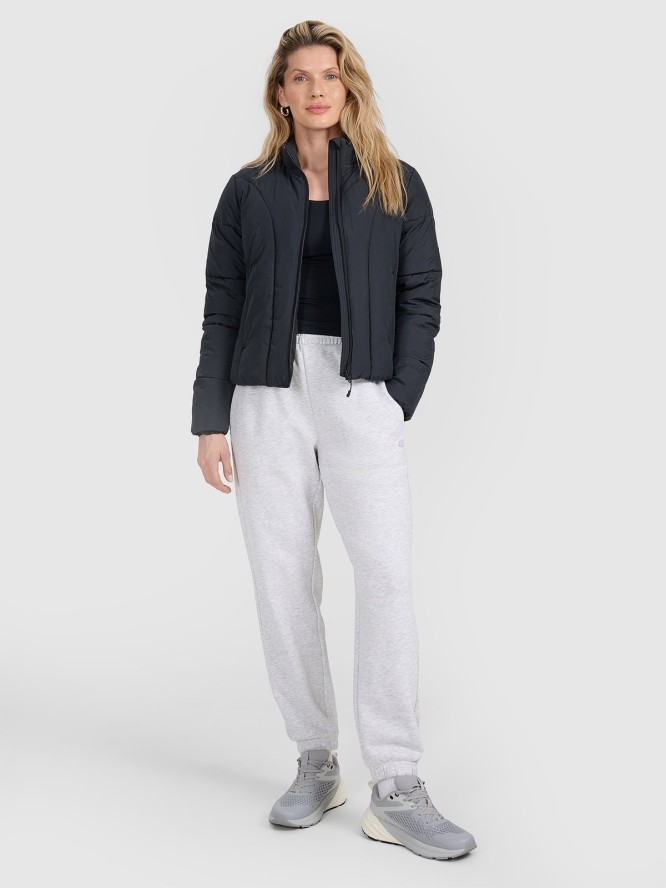 4F Kurtka puchowa z wypełnieniem syntetycznym damska - czarna XL