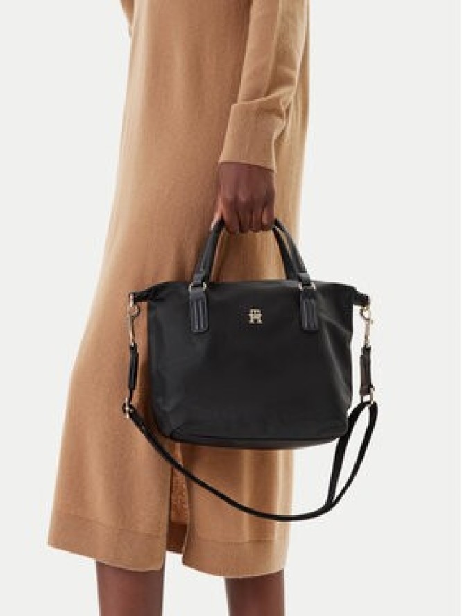 Tommy Hilfiger Torebka Poppy Th Small Tote AW0AW15640 Czarny