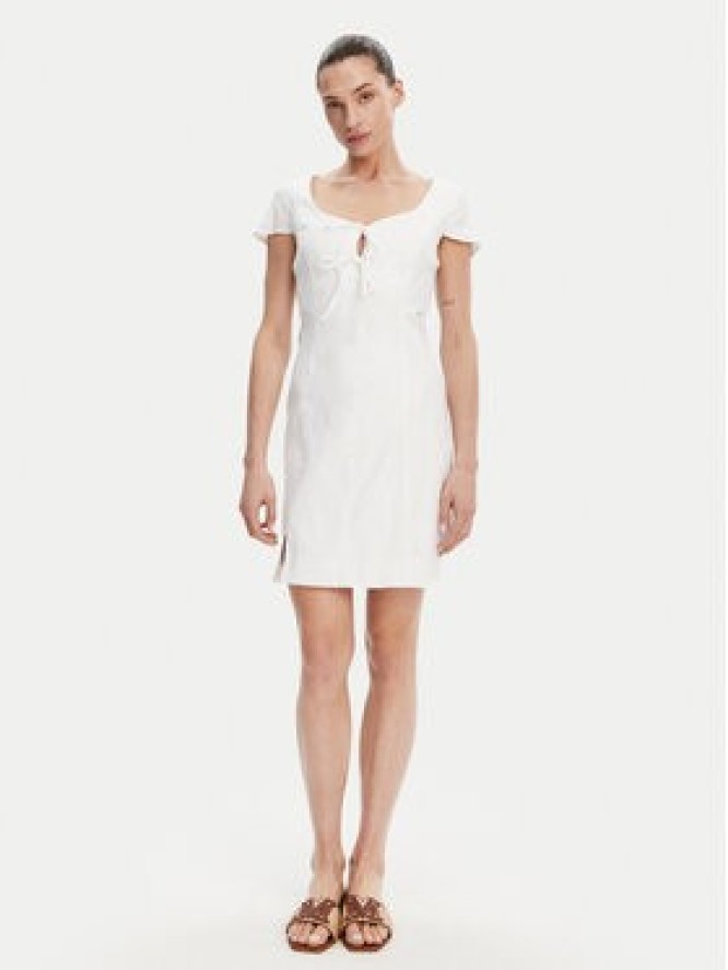 Guess Sukienka letnia W5GK41 WH5L2 Biały Regular Fit