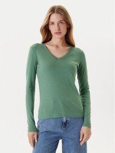 United Colors Of Benetton Bluzka 3GA2E4245 Zielony Regular Fit