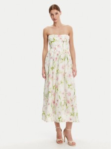BARDOT Sukienka koktajlowa 58164DB3 Biały Regular Fit