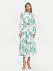 Guess Sukienka wieczorowa W5PK1C WHHC0 Turkusowy Regular Fit