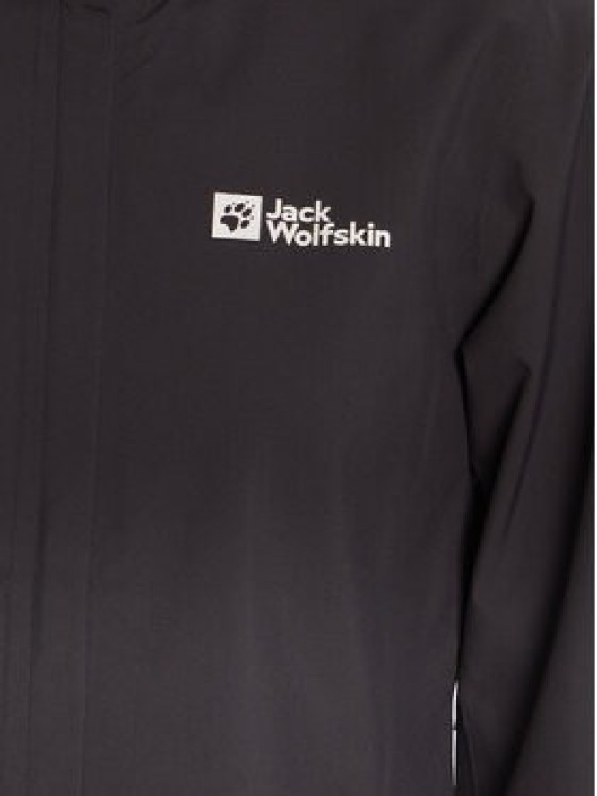 Jack Wolfskin Kurtka outdoor Trailtime 2l A63902 Czarny Regular Fit