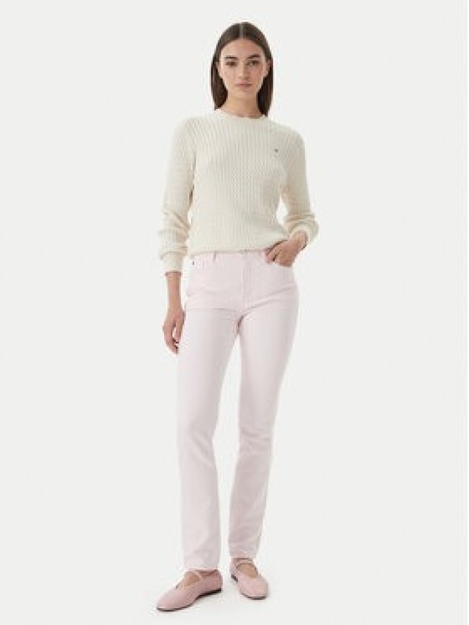 Tommy Hilfiger Sweter WW0WW44993 Écru Regular Fit