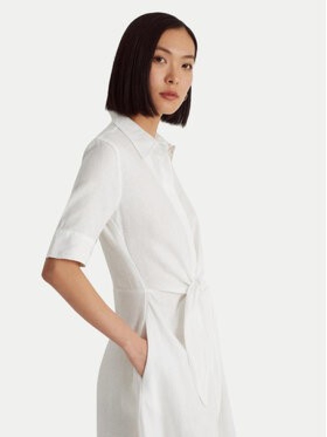 Lauren Ralph Lauren Sukienka koszulowa 200831364001 Biały Regular Fit