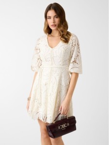 Guess Sukienka codzienna 181239 Biały Classic Fit