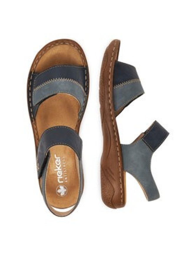 Rieker Sandały V2860-14 Granatowy