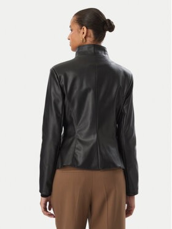 Rinascimento Kurtka z imitacji skóry CFC0130174003 Czarny Slim Fit