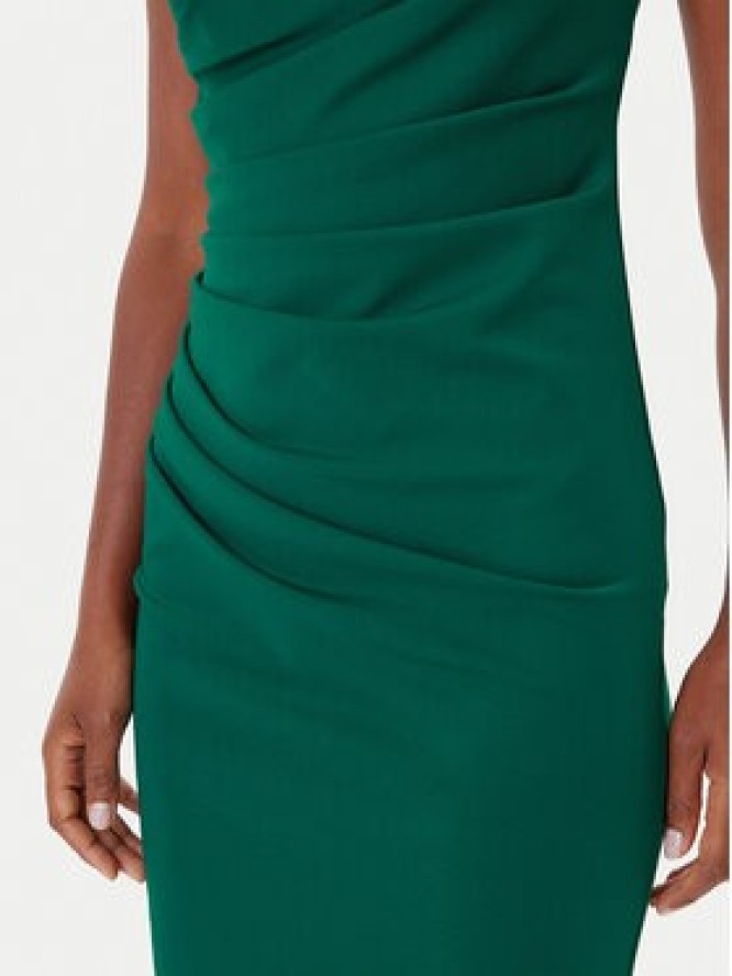 Rinascimento Sukienka koktajlowa CFC0125332003 Zielony Slim Fit