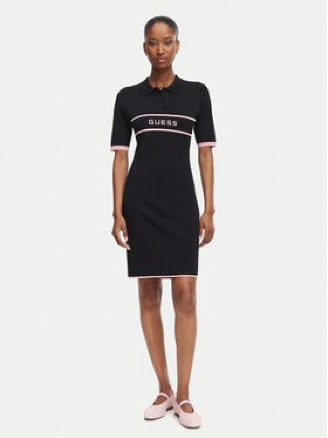 Guess Sukienka codzienna G6YK40 Z1082 Czarny Slim Fit