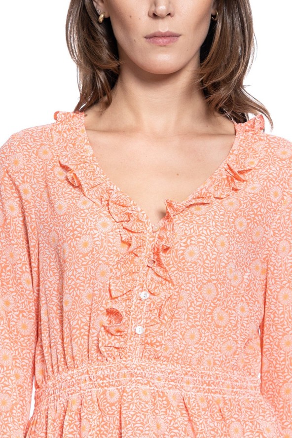 DAMSKA BLUZKA MUSTANG Emma V Flounce 1008926 11637