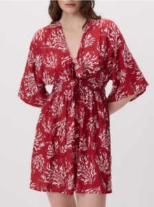 Sukienka z autorskim printem - wielobarwny