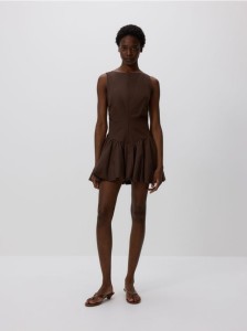 Sukienka mini - brązowy