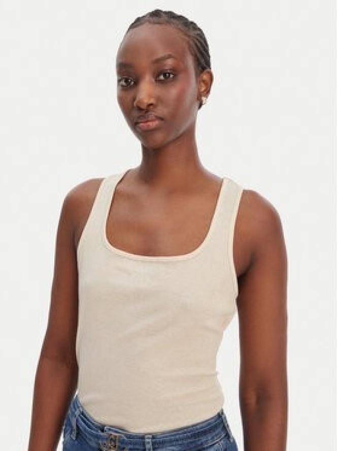 Liu Jo Sport Top TA6173 J3845 Écru Regular Fit