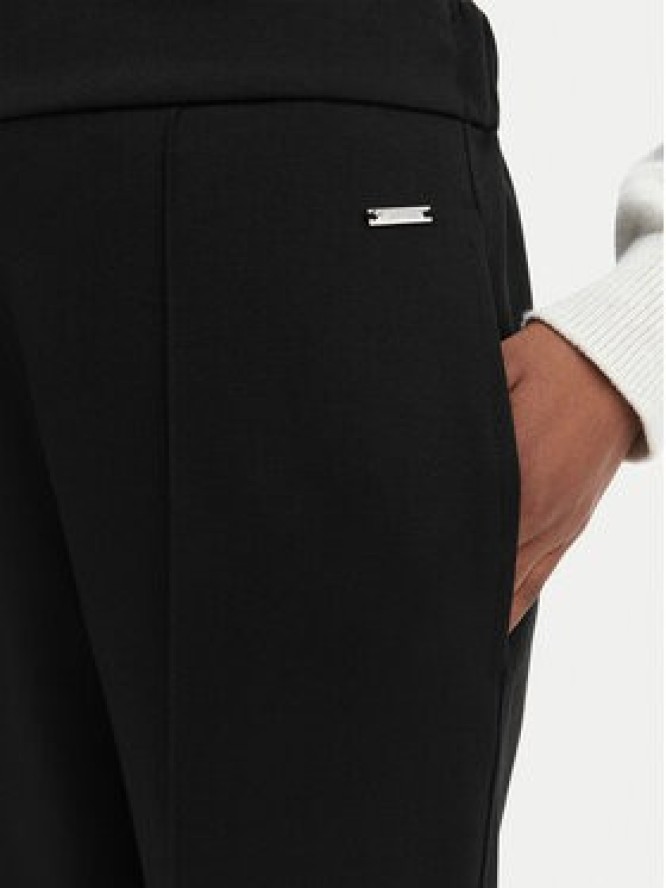 Calvin Klein Spodnie materiałowe LV044G210G Czarny Wide Leg