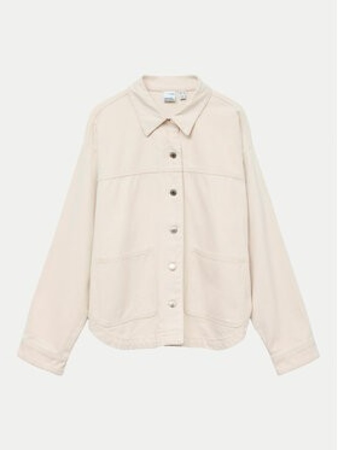 Vero Moda Koszula jeansowa Jamie 10331693 Beżowy Relaxed Fit