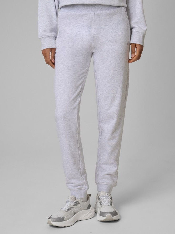 4F Spodnie dresowe joggery damskie - szare S