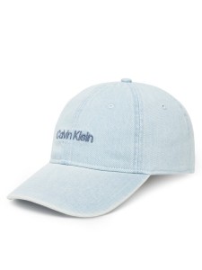 Calvin Klein Czapka z daszkiem Small Monogram LV04K5065G Niebieski