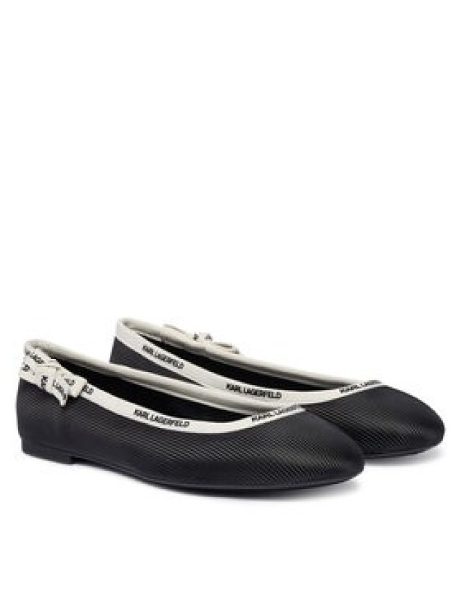KARL LAGERFELD Baleriny Karo KL40129 Czarny