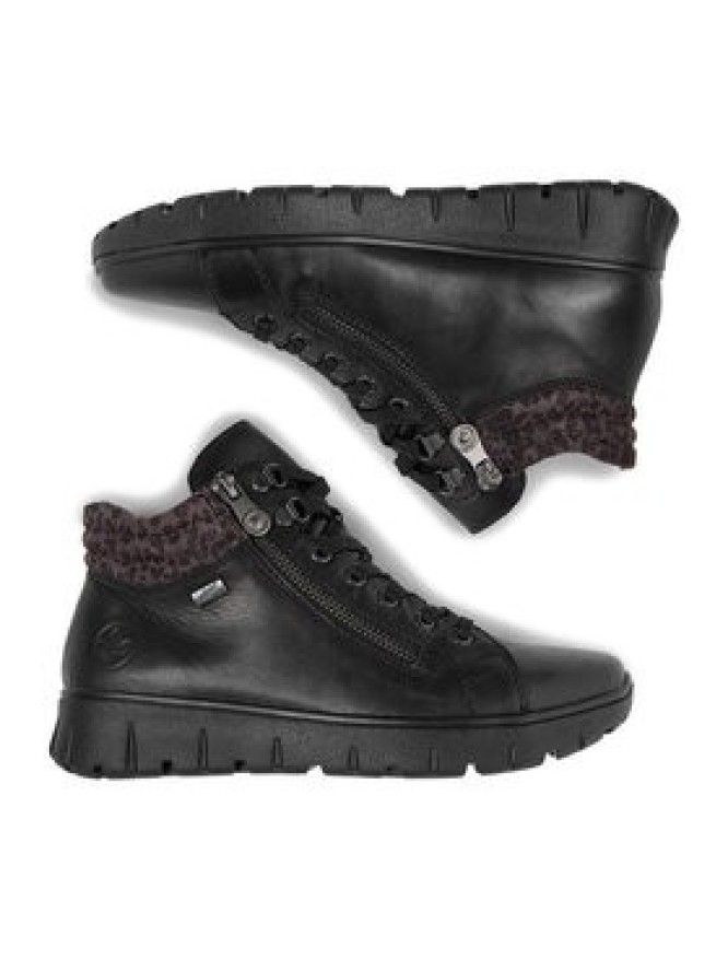 Rieker Trzewiki N1305-00 Czarny