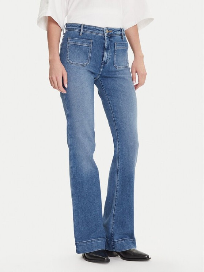 Wrangler Jeansy 112332419 Niebieski Flare Fit