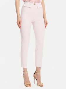 Elisabetta Franchi Spodnie materiałowe PA-077-51E2-V320 Różowy Regular Fit