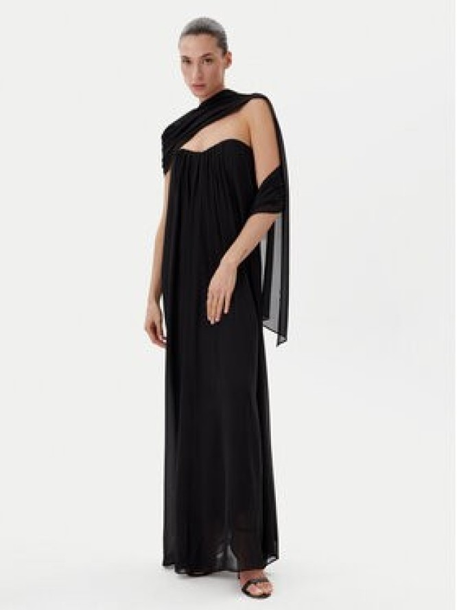 Eleh Sukienka wieczorowa ESS250187 Czarny Regular Fit