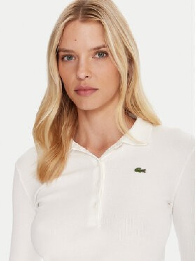 Lacoste Polo DF5281 Beżowy Slim Fit